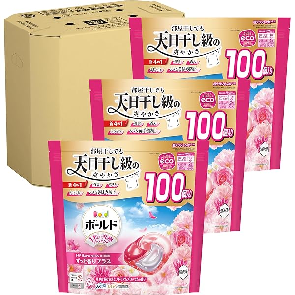 【新品】ボールドジェルボール洗剤☆華やかプレミアムブロッサムの香り　5点セット ボールドジェルボール4D 華やかプレミアムブロッサムの香り 本体